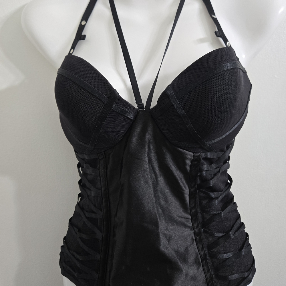 30) La SENZA Black Strappy Bustier